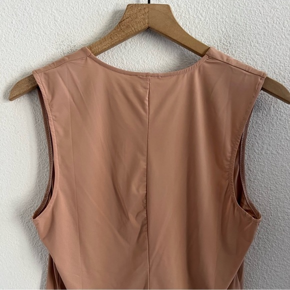 Free People Intimately Tan Second Skin Rounded V Neck Tank Large - Picture 4 of 5